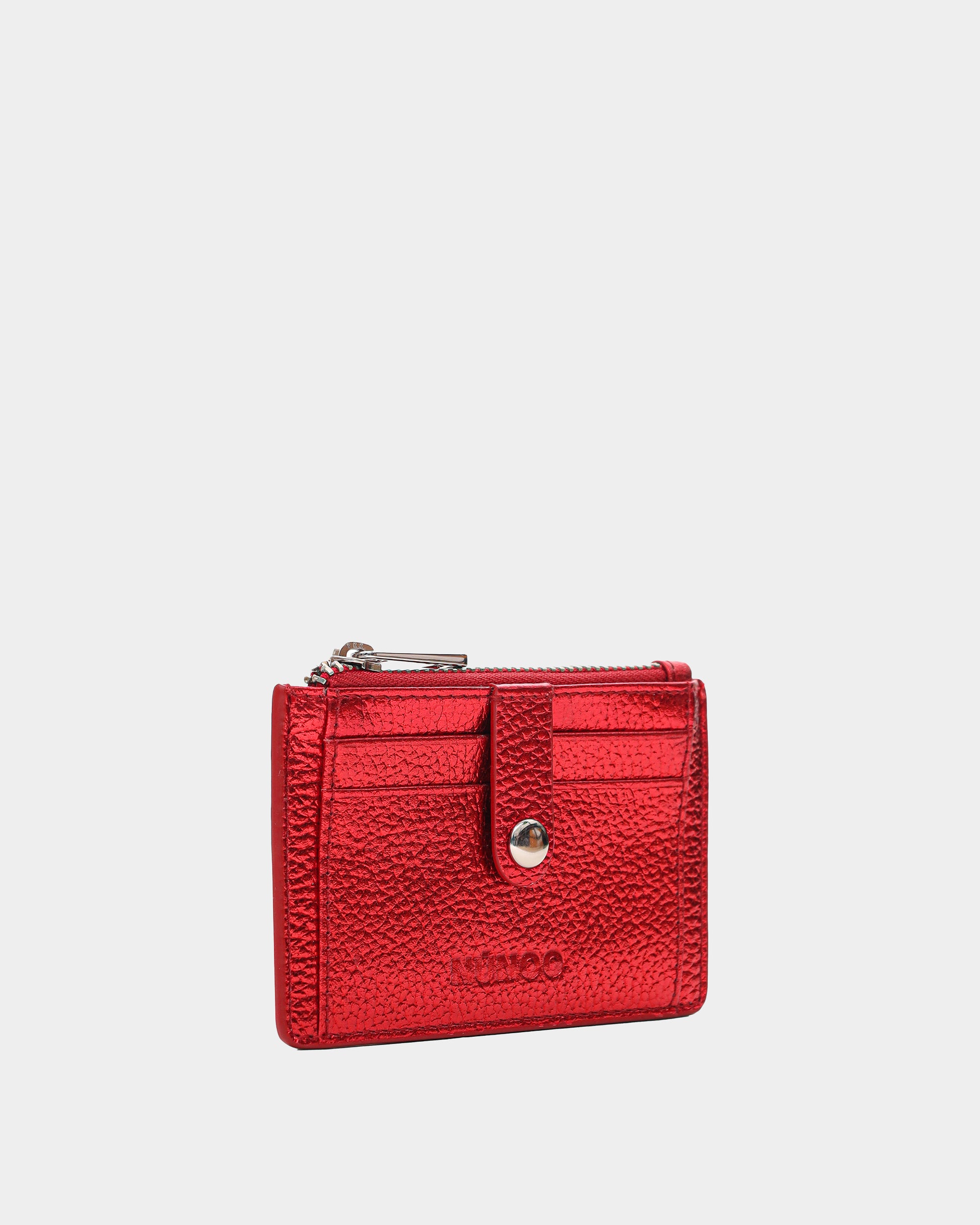Núnoo Pixie Buckle Metallic Bright Red Wallet Bright Red