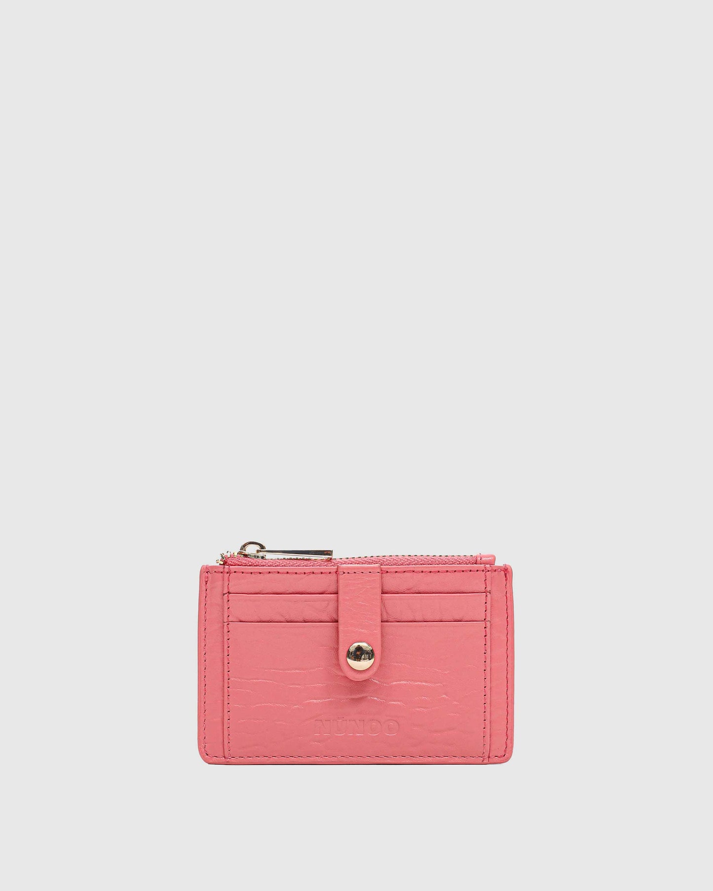Núnoo Pixie Buckle New Zealand Coral w. Gold Wallet Coral