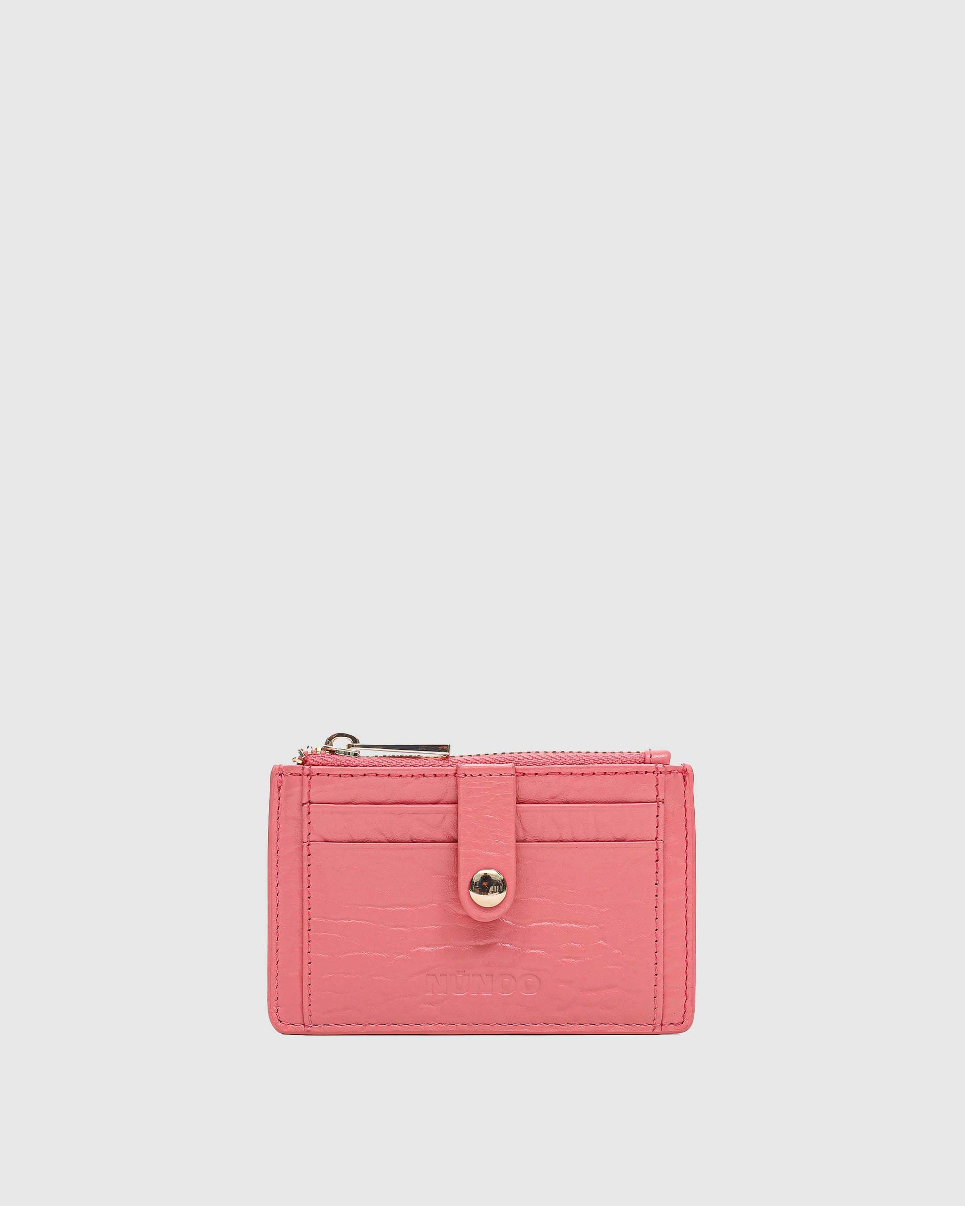 Núnoo Pixie Buckle New Zealand Coral w. Gold Wallet Coral