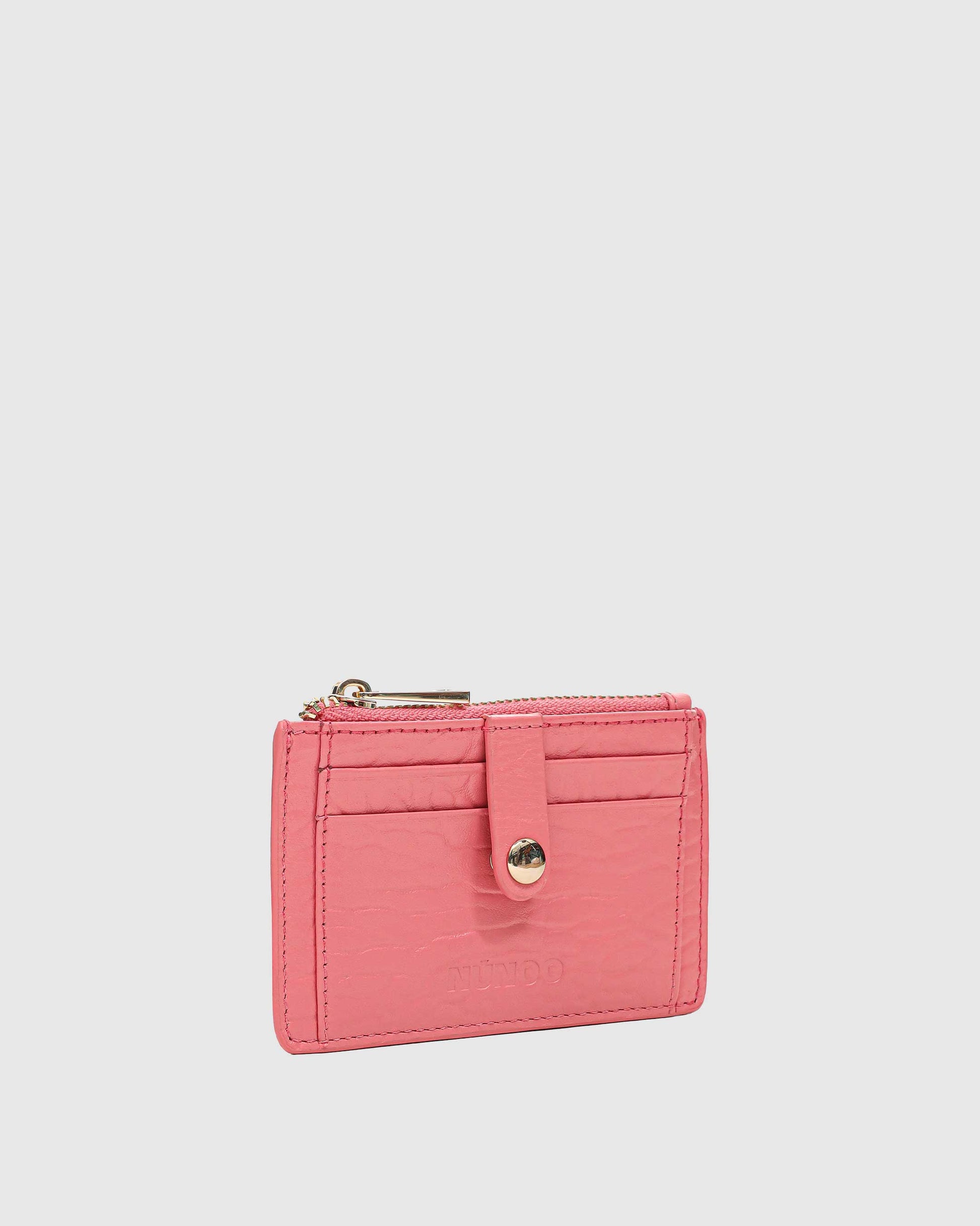 Núnoo Pixie Buckle New Zealand Coral w. Gold Wallet Coral