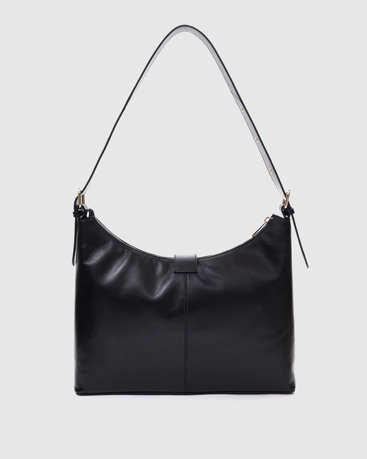 Núnoo Rio Buckle Italian Leather Black w. Gold Large