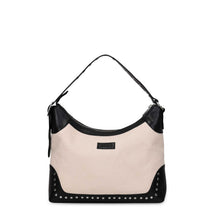 Rio Rivet Canvas Leather Off White