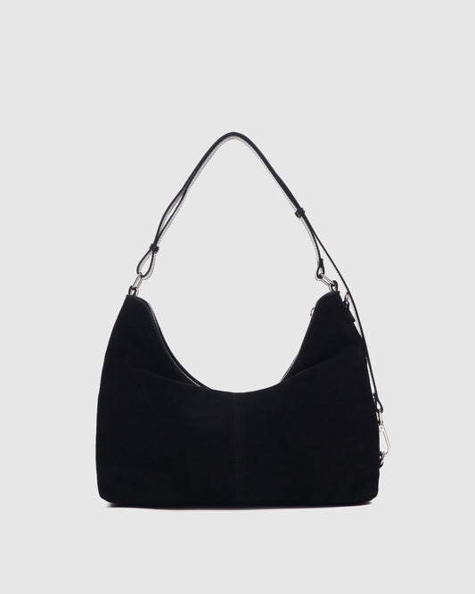 Núnoo Rio Suede Black Large Black