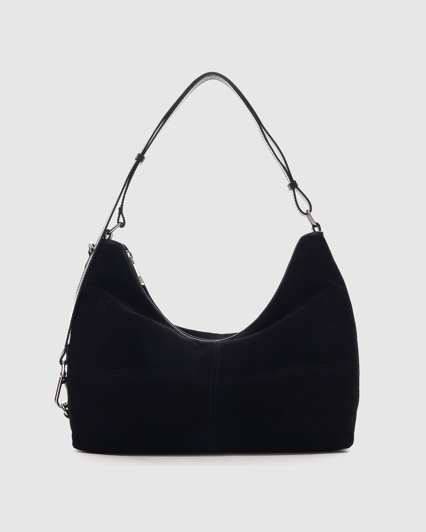 Núnoo Rio Suede Black Large Black