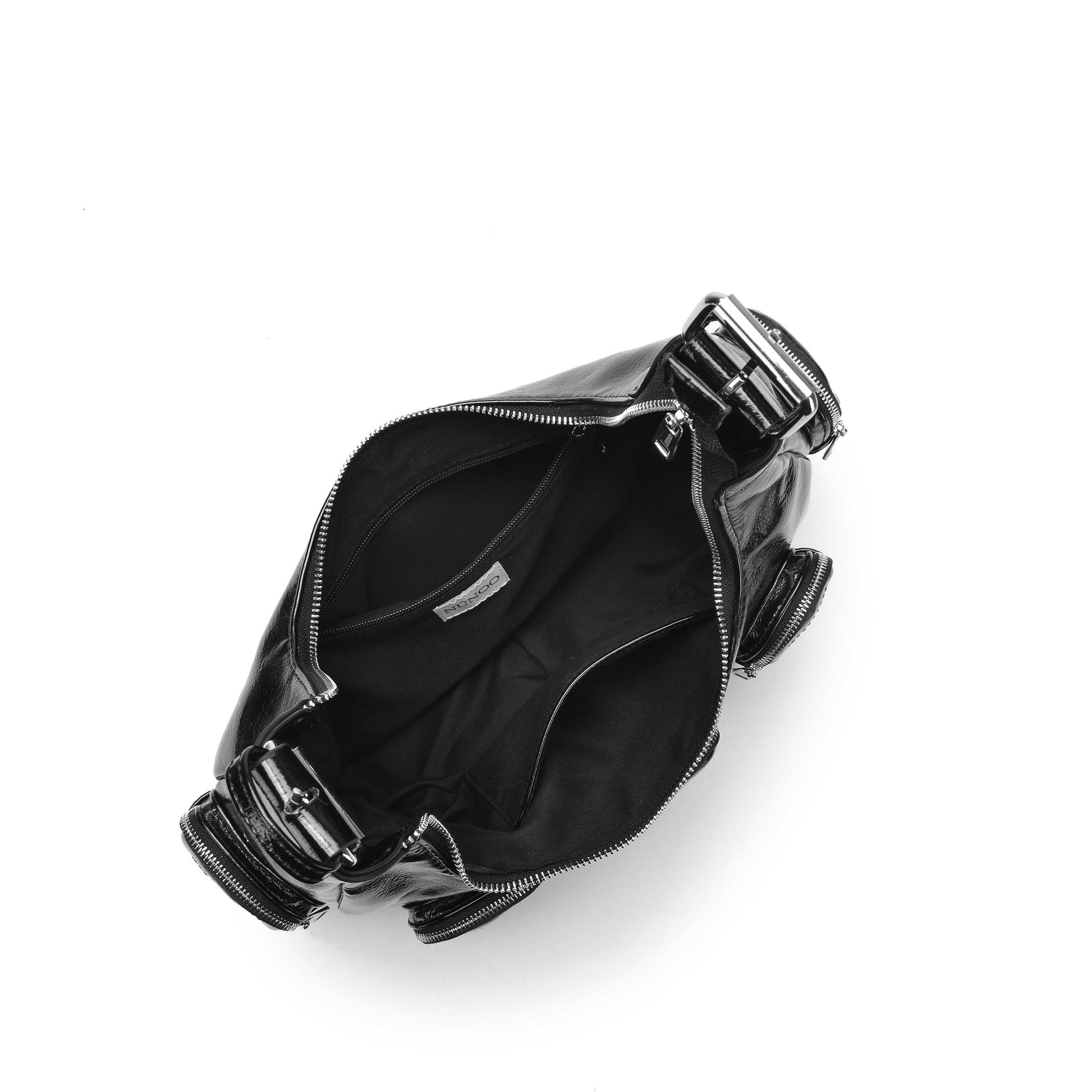 Núnoo Sally Pocket Recycled Cool Black Shoulder bags Black