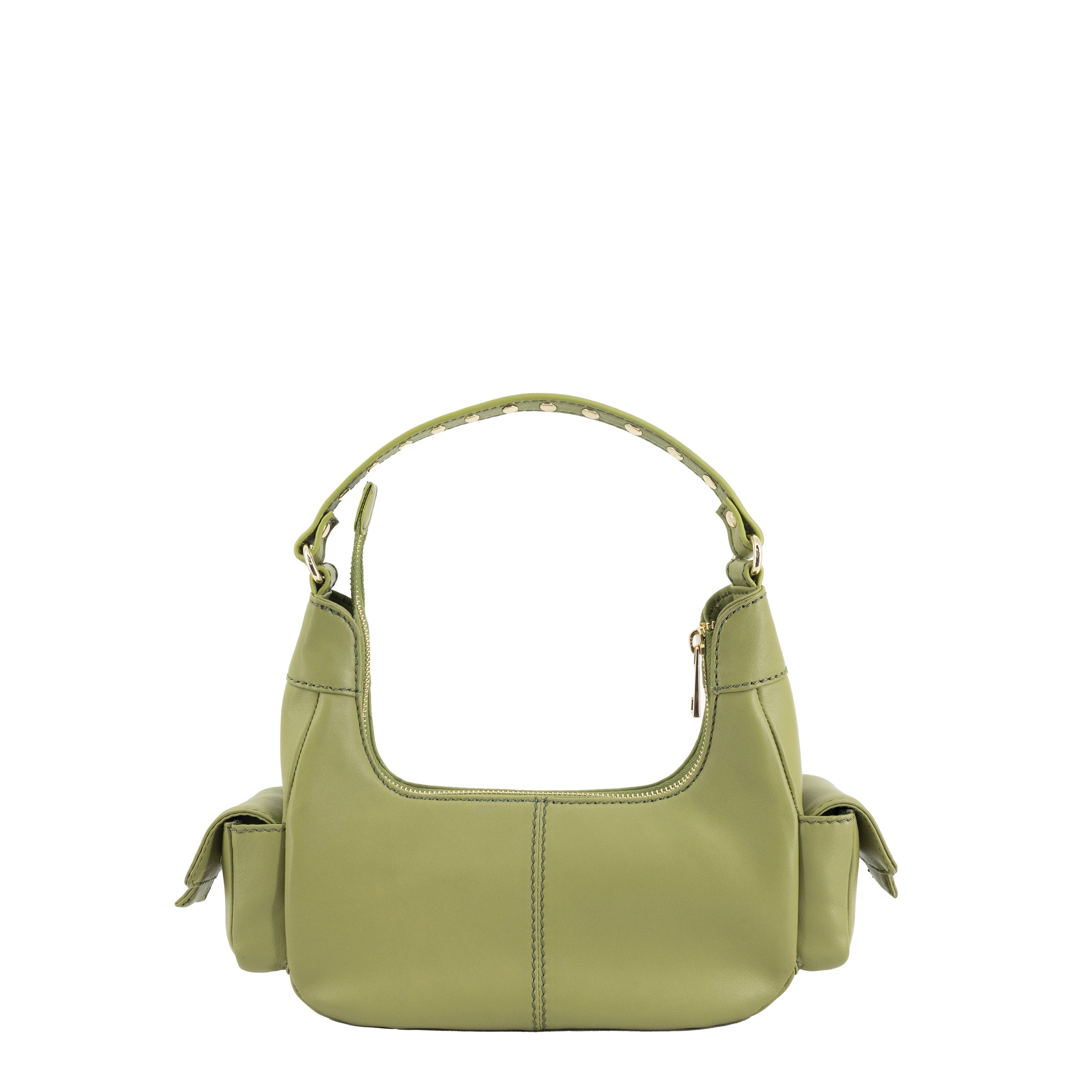 Small green and popular gold bag