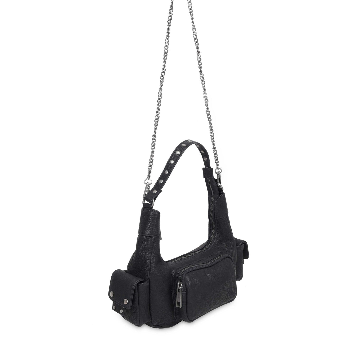 Núnoo Sally Small Pocket Urban Black Shoulder bags Black