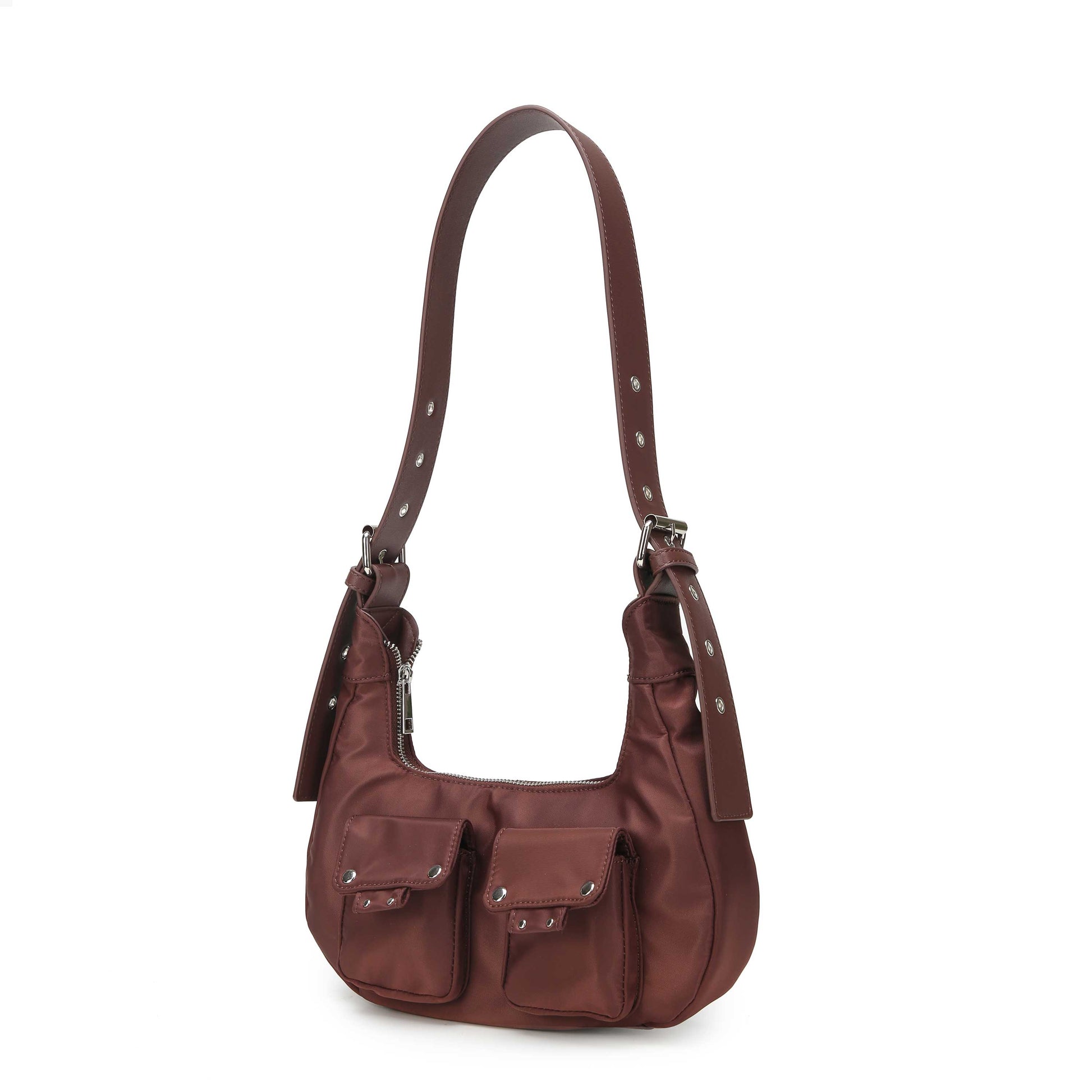 Núnoo Sally small Recycled nylon brown Medium Brown