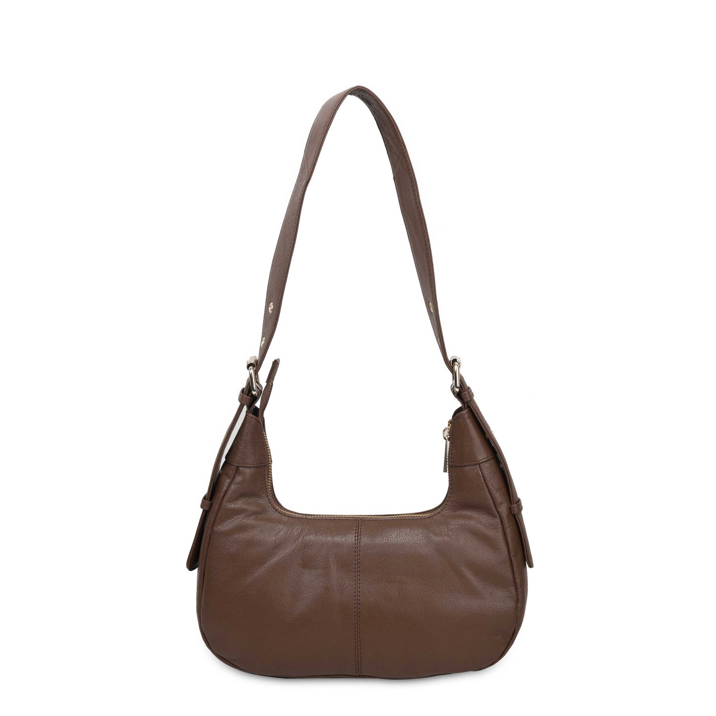 Núnoo Sally Small Air 1 Dark Brown w. Gold Shoulder bags Dark brown