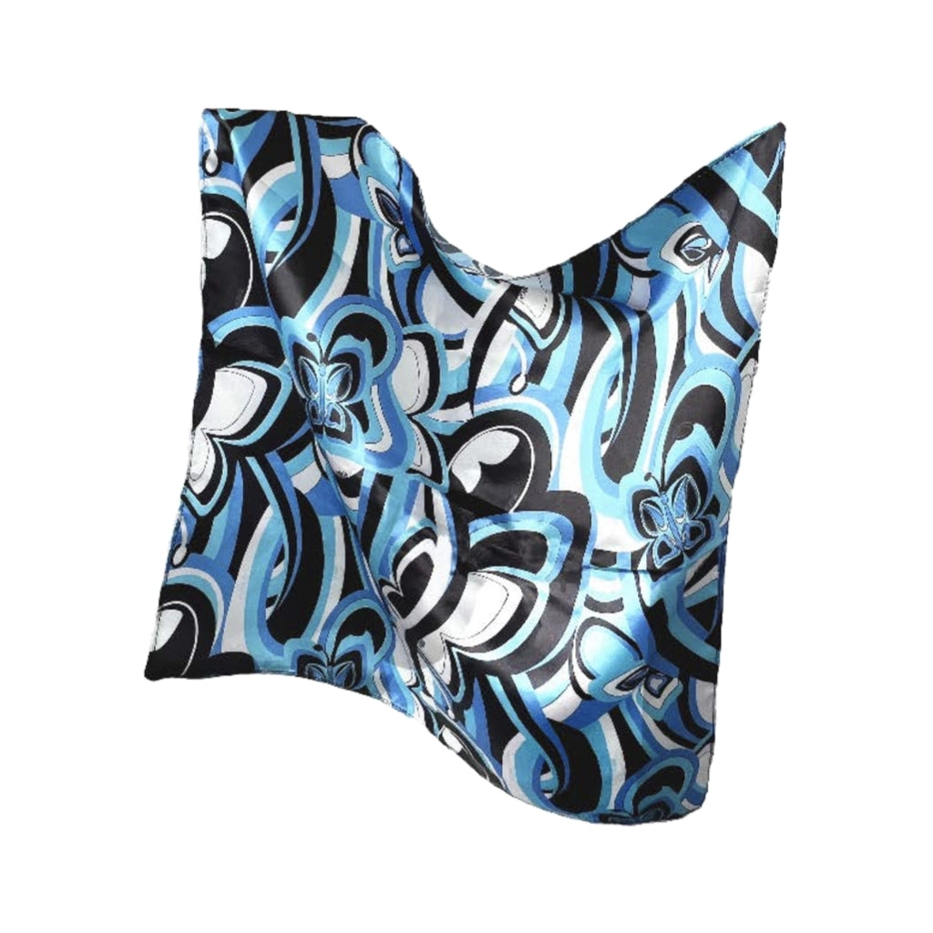 Núnoo Scarf printed Scarf Blue