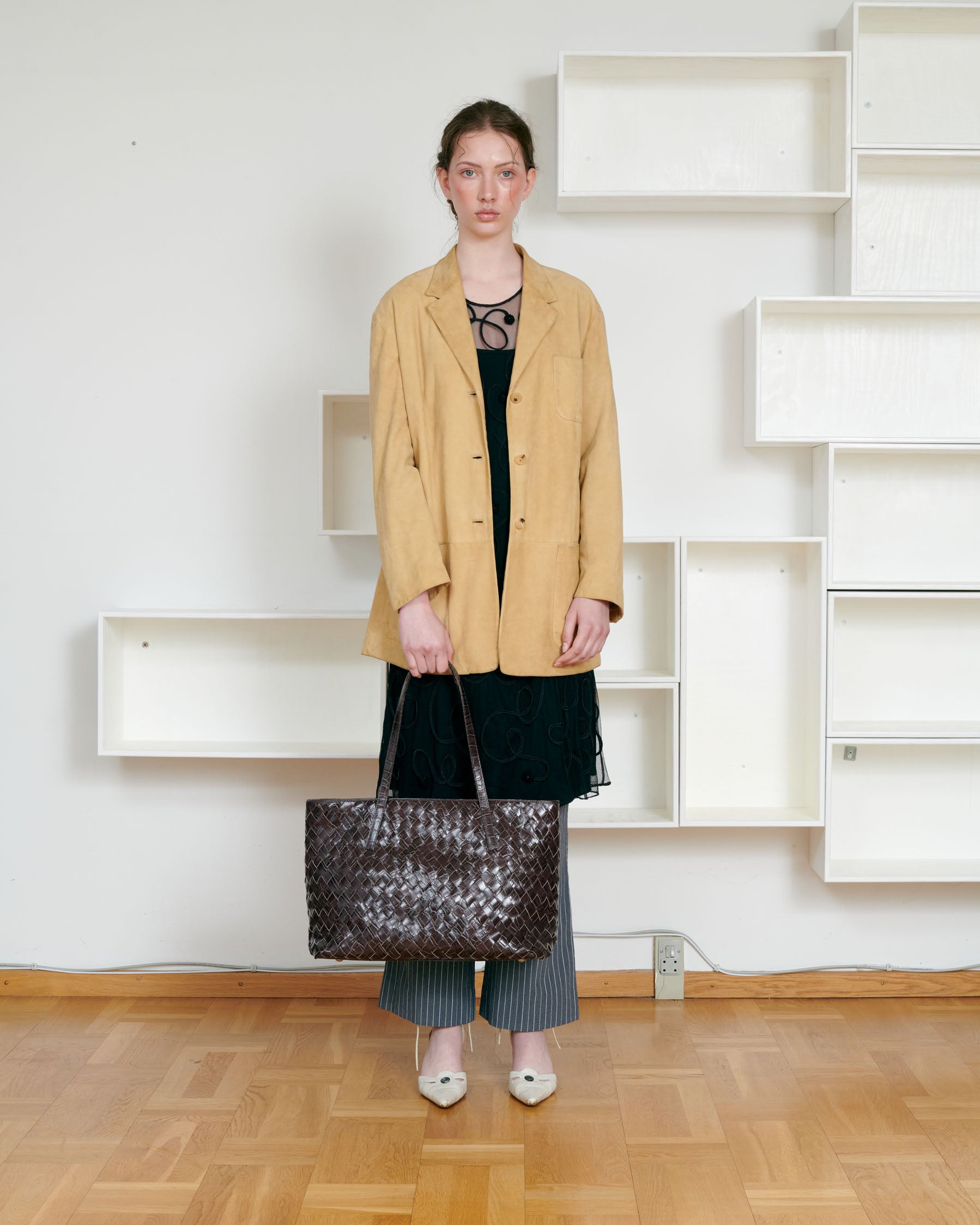 ⚠*中様 NULLUS Brown Large Braided Strap To Shopper Braided Texas Chocolate – Núnoo EU