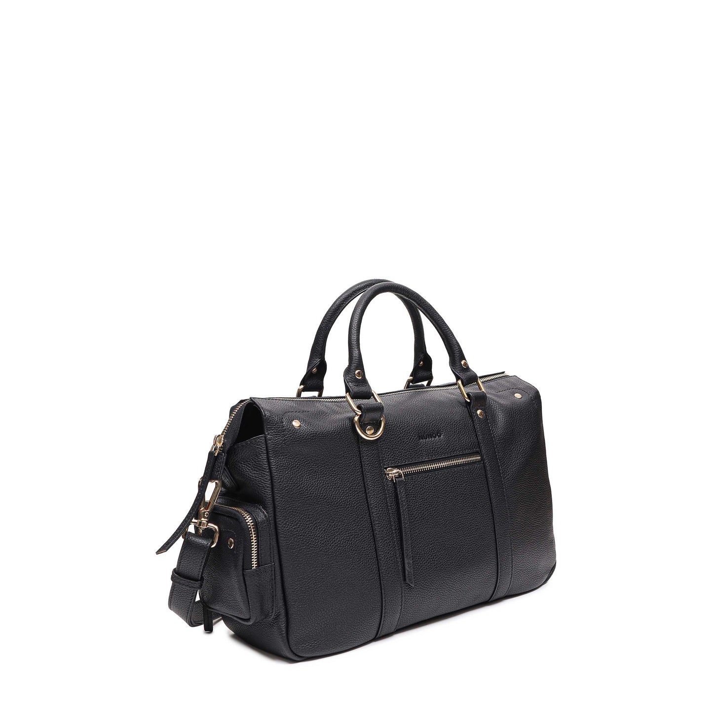 Núnoo Siena Club Black w. Gold Shoulder bags Black