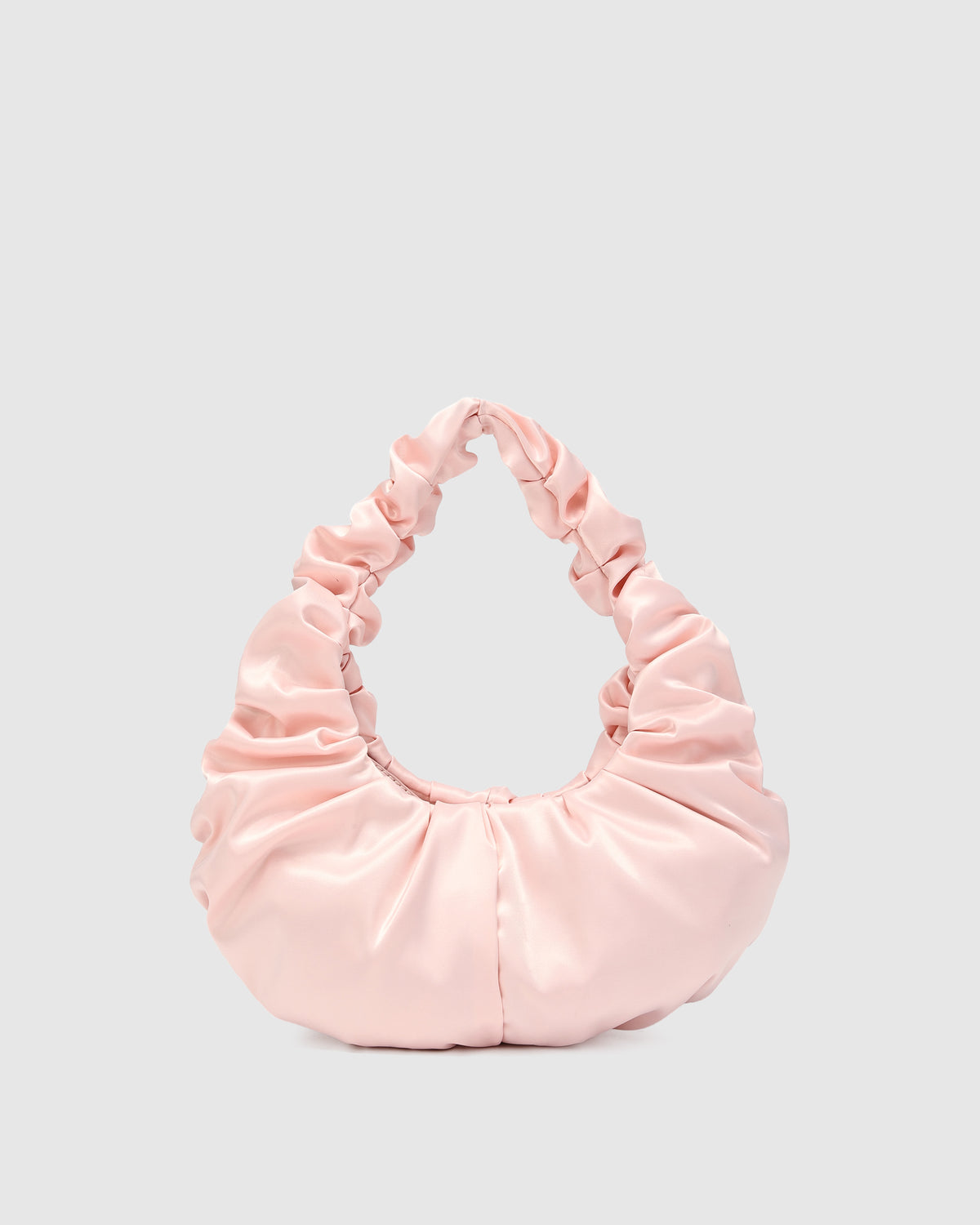 Núnoo Small Agnes Draped Satin Light Pink Small bag Light pink