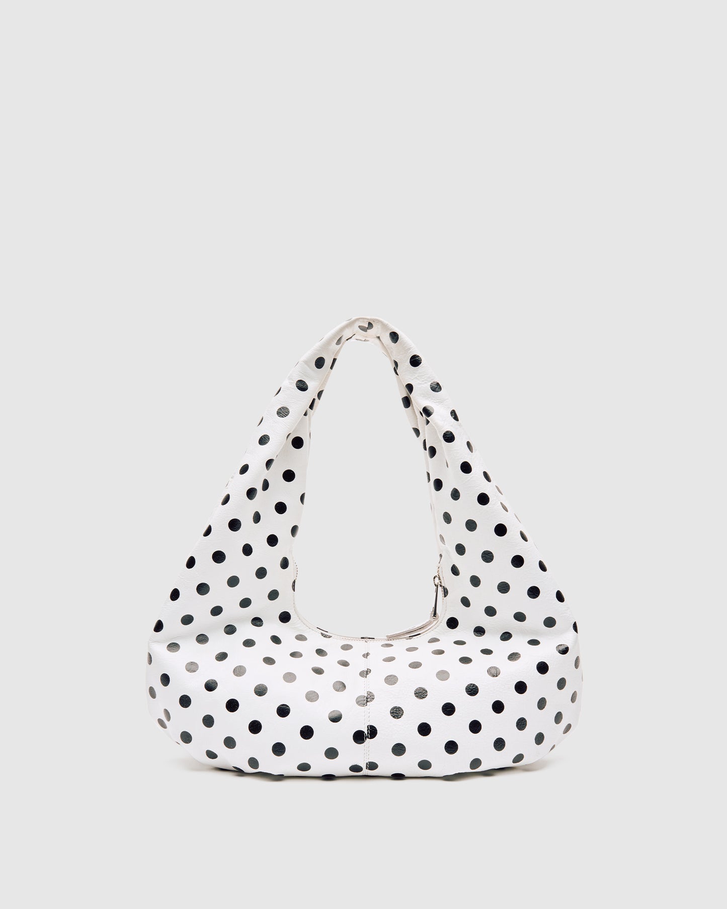 Núnoo Small Alma Draped Polka White/Black Medium White/Black