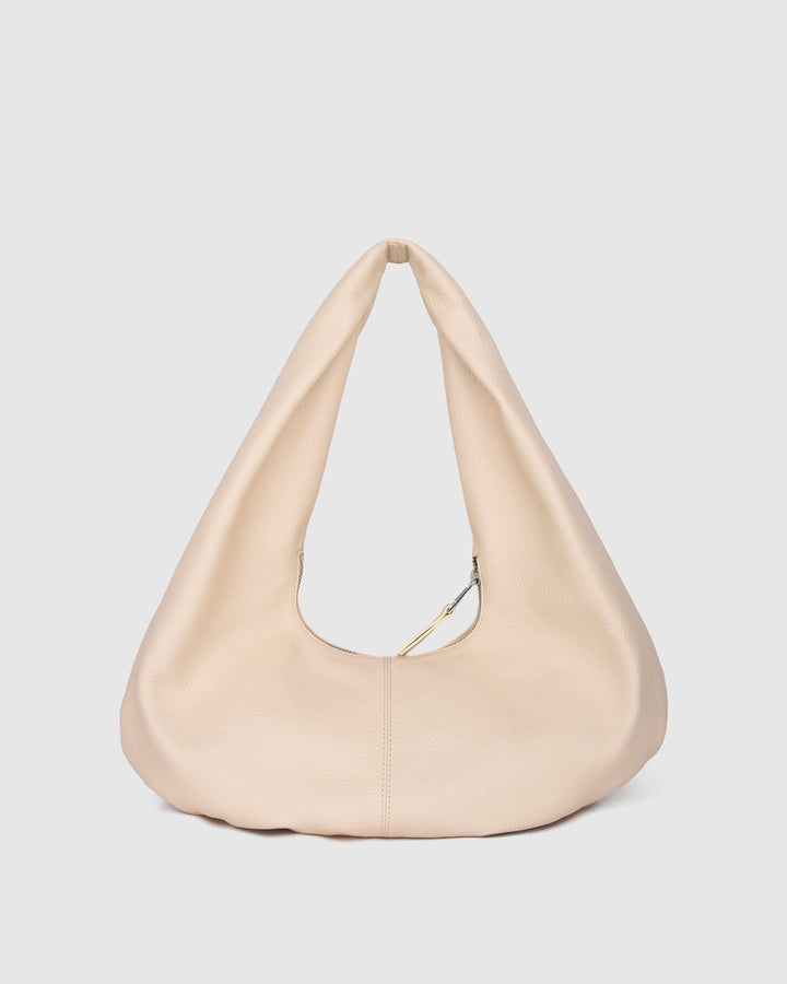 Núnoo Small Alma Draped Soft Macadamia Medium Macadamia