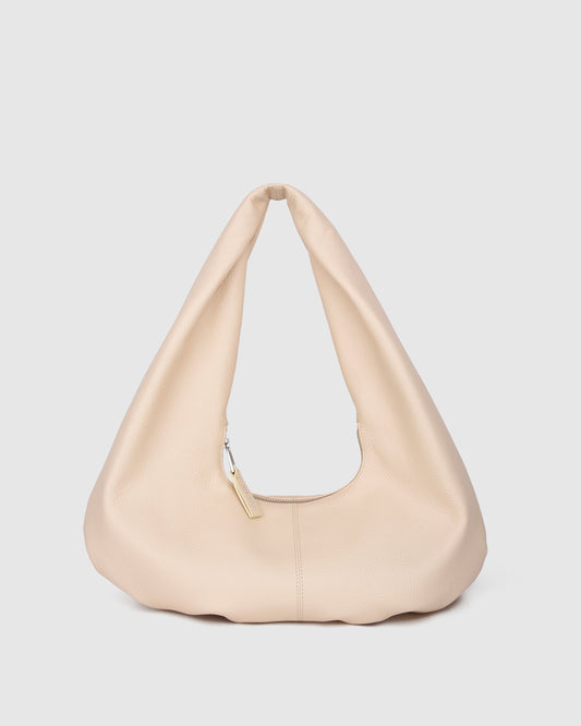 Núnoo Small Alma Draped Soft Macadamia Medium Macadamia
