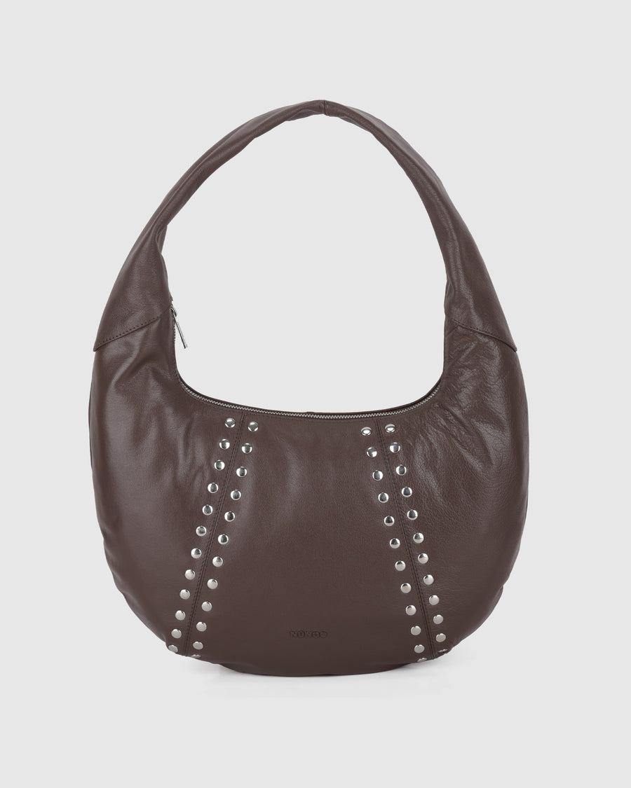 Small Gabi Rivet Mountain Dark Brown