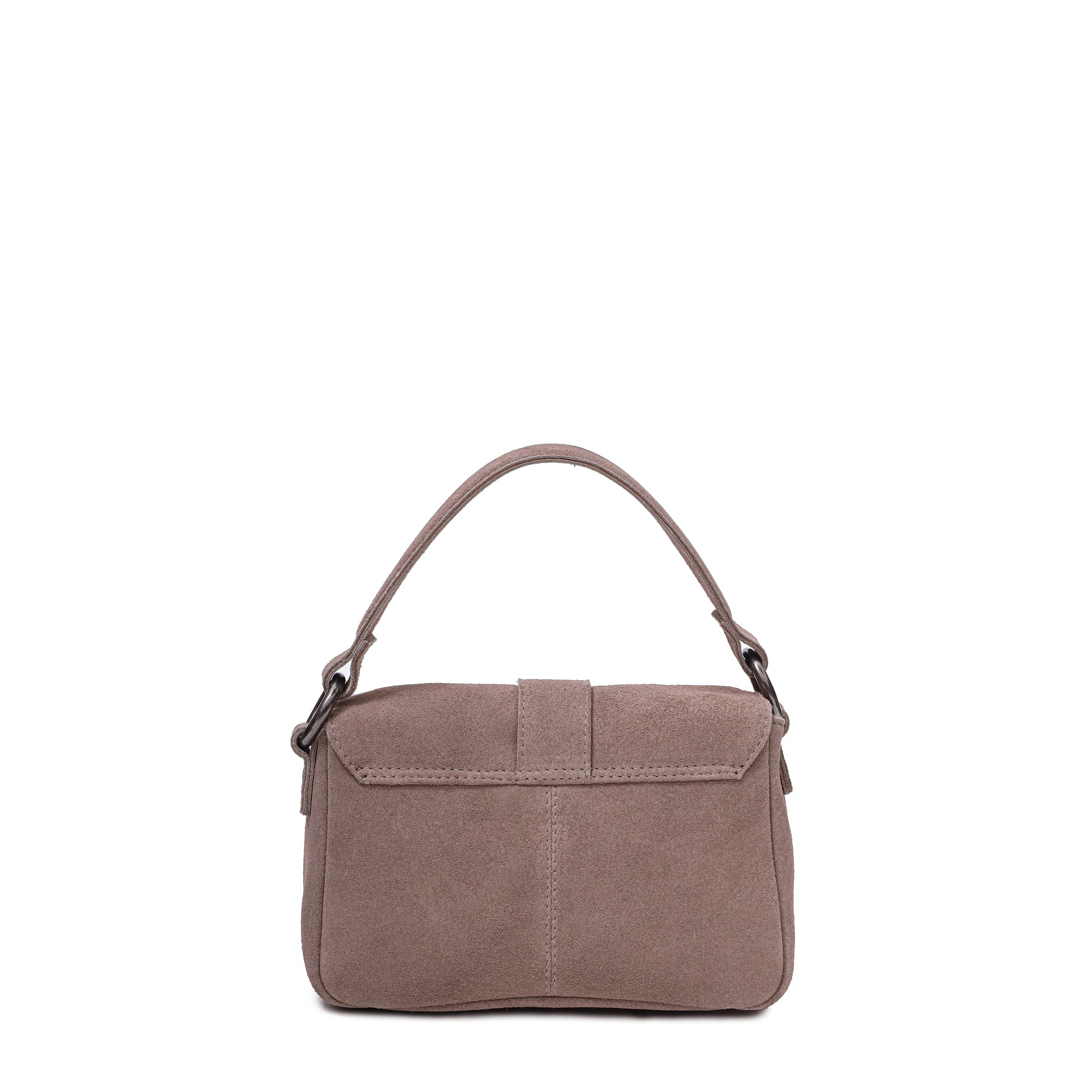 Núnoo Small Honey Buckle Suede Sand w. Antique Silver Small bag Sand
