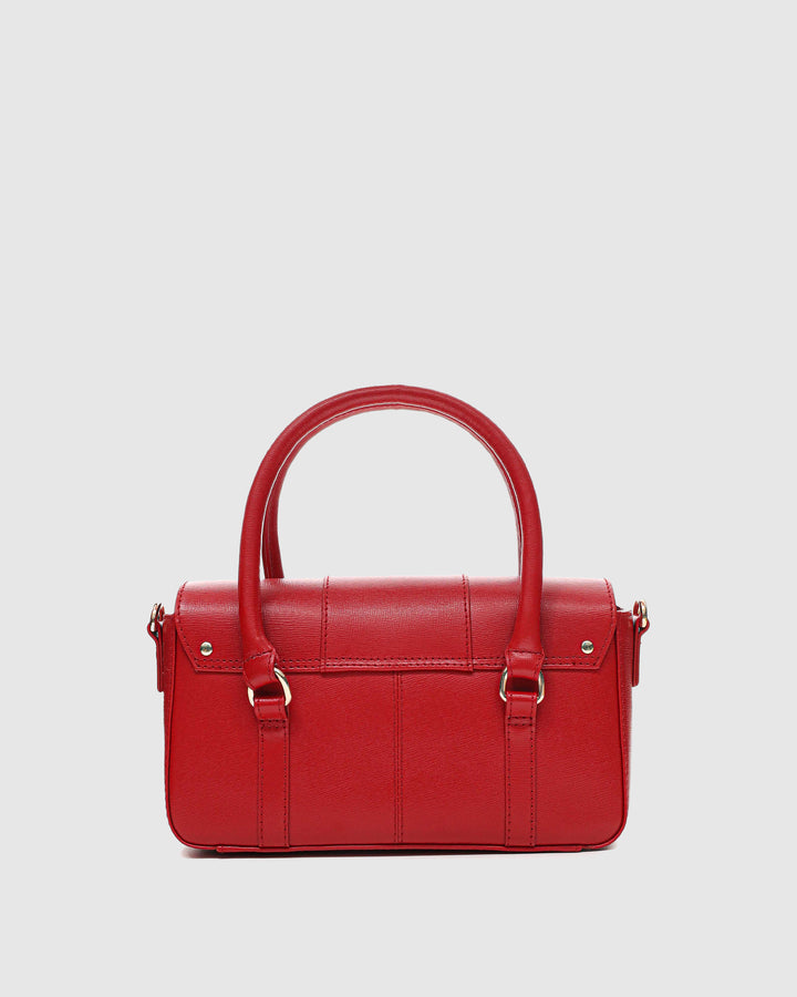 Núnoo Small Maggie Icon Florence Bright Red w. Gold Small bag