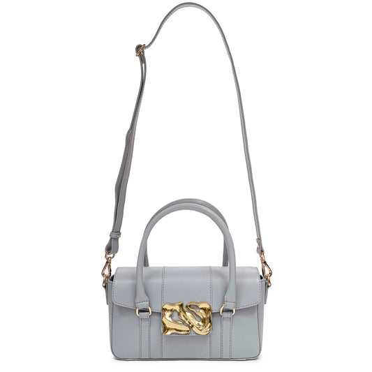 Núnoo Small Maggie Icon Florence Light Grey w. Gold Small bag Light grey