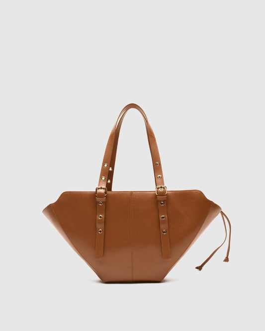 Núnoo Small Nora Florence Brown w. Gold Medium Brown