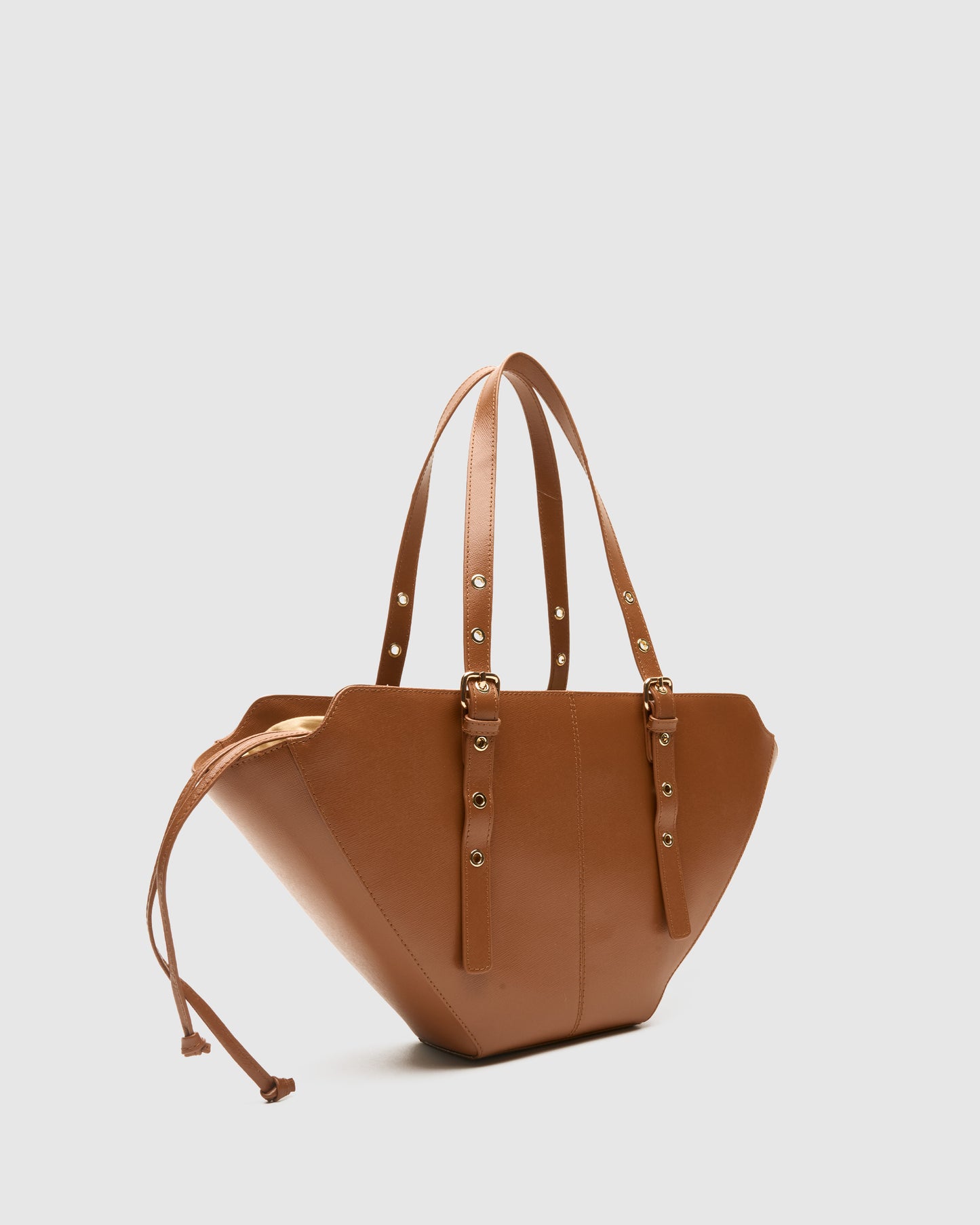 Núnoo Small Nora Florence Brown w. Gold Medium Brown