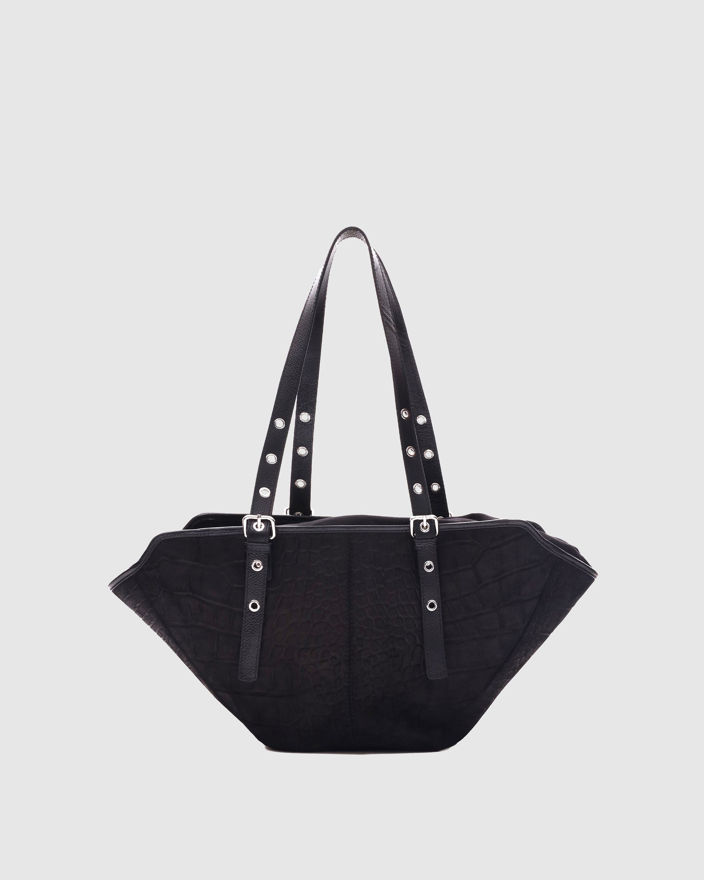 Núnoo Small Nora Scale Suede Black Medium Black