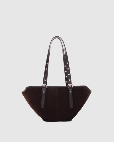 Small Nora Suede Chocolate