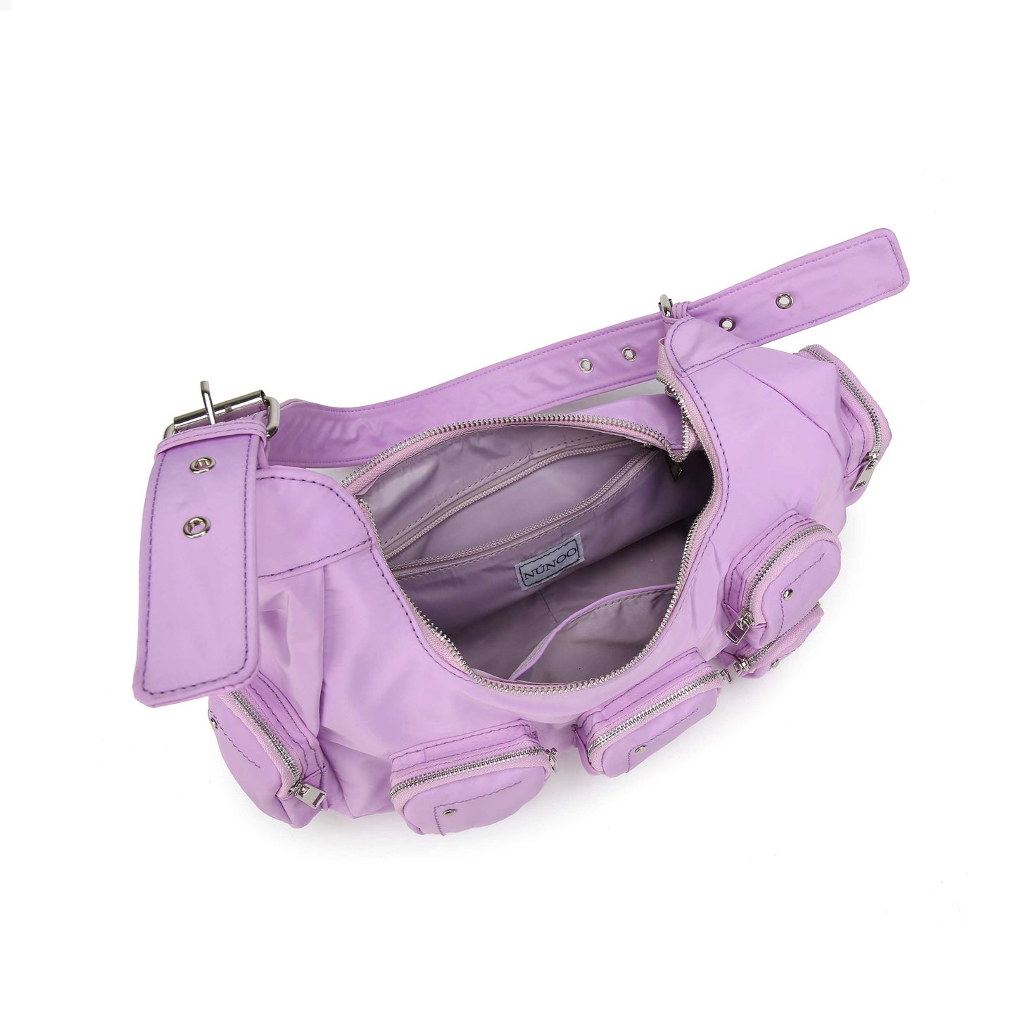 Núnoo Sally Pocket Recycled Nylon Purple Shoulder bags Purple