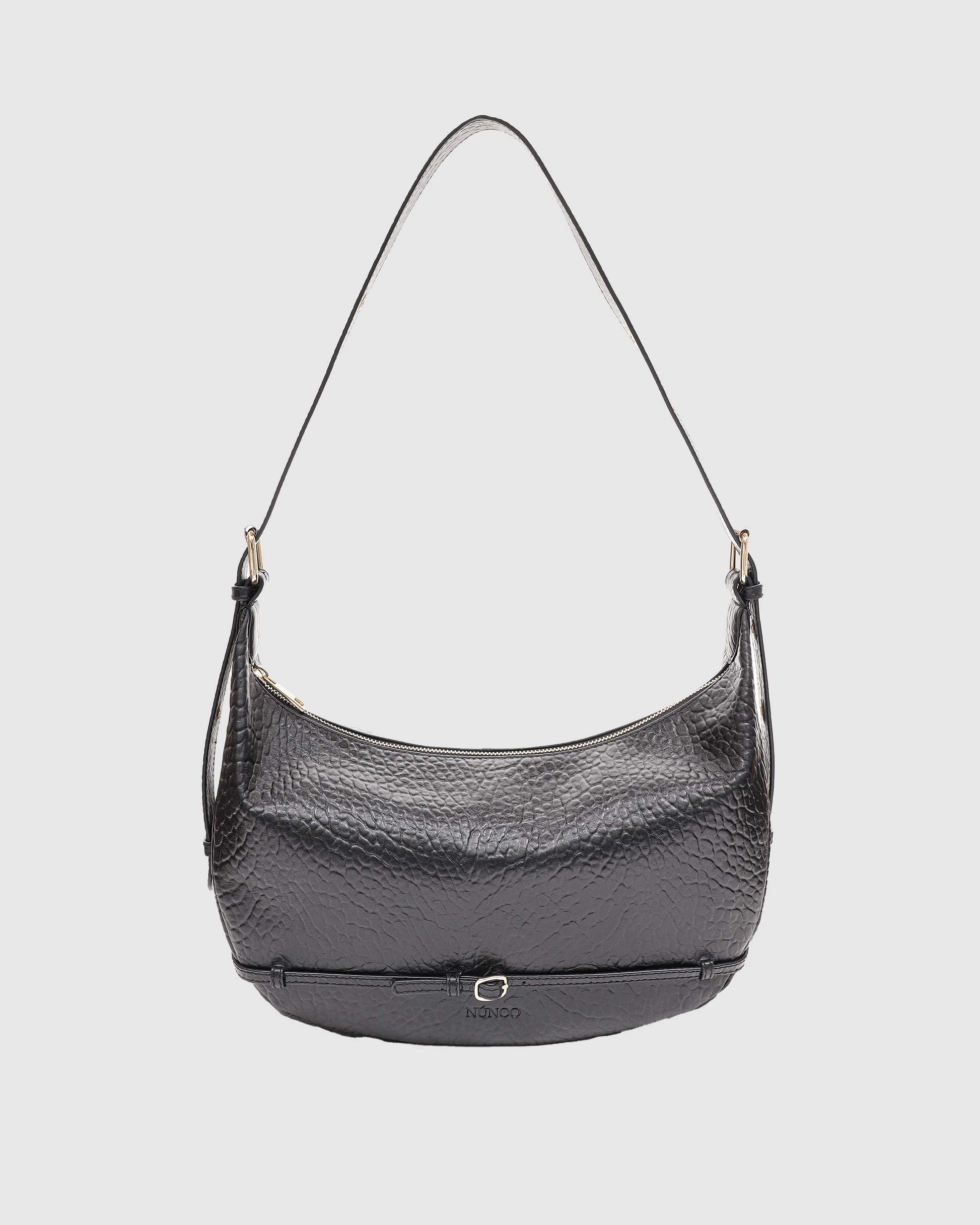 Núnoo Small Stella Belt New Zealand Black w. Gold Large Black