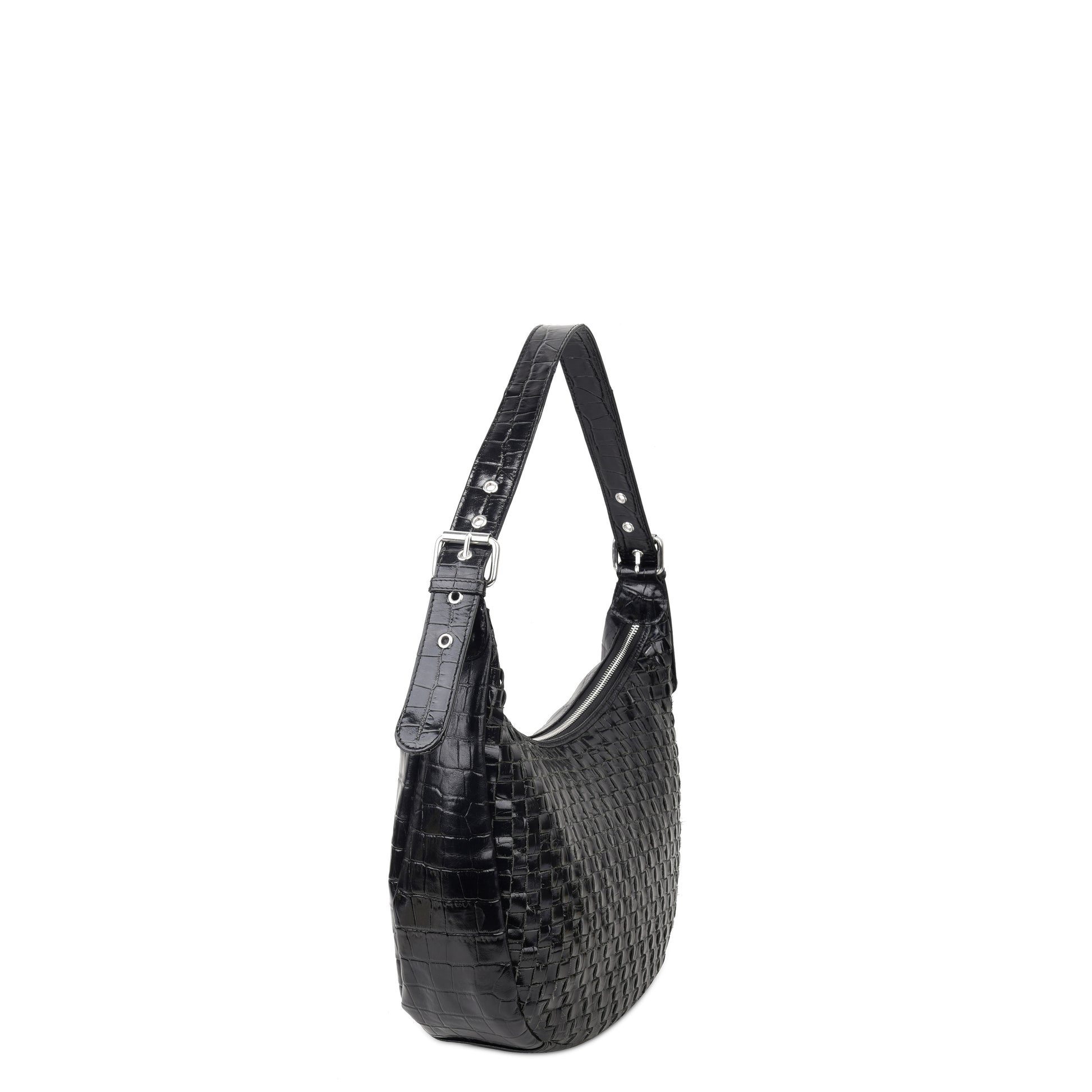 Núnoo Small Stella Texas Braided Black Shoulder bags Black