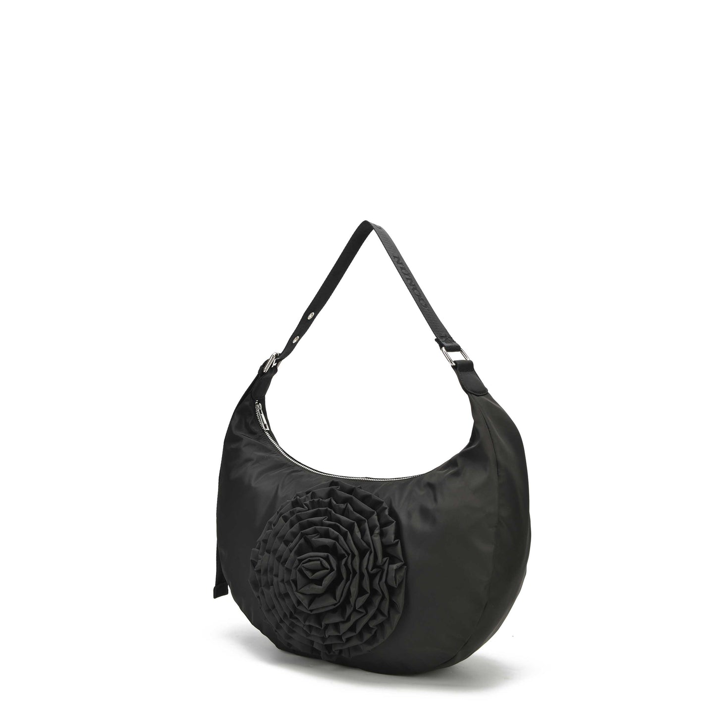 Núnoo Stella Rose Recycled Nylon Black Shoulder bags Black