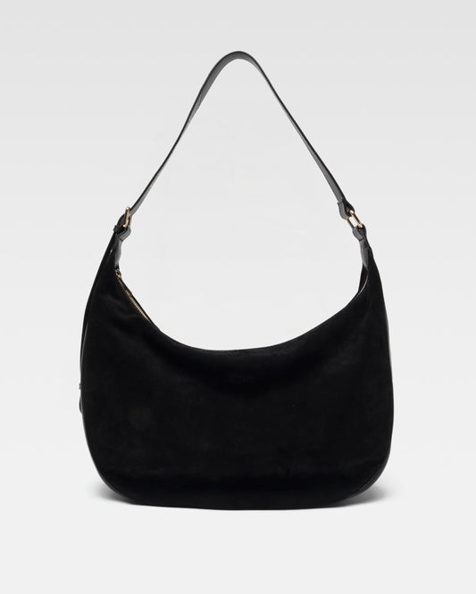 Núnoo Stella Small Suede Black w. Gold Large Black