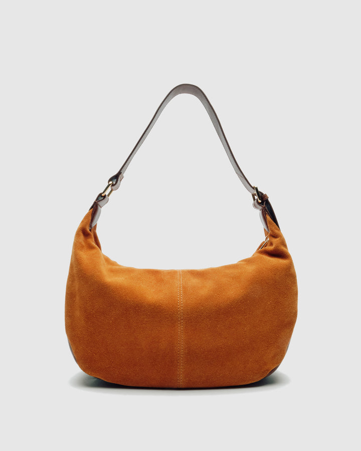 Núnoo Stella Small Suede Toffee w. Gold Large