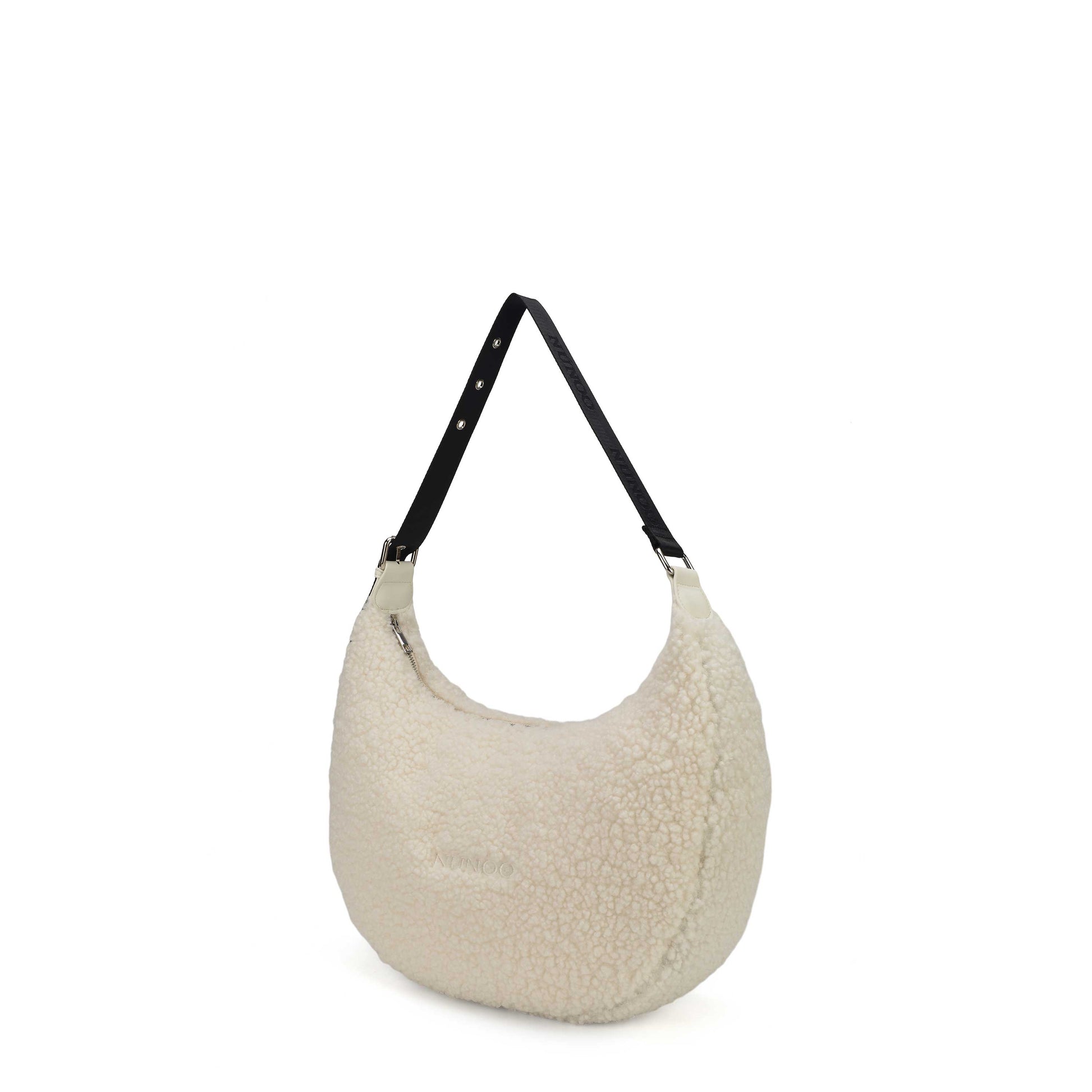 Núnoo Stella Teddy White Shoulder bags White