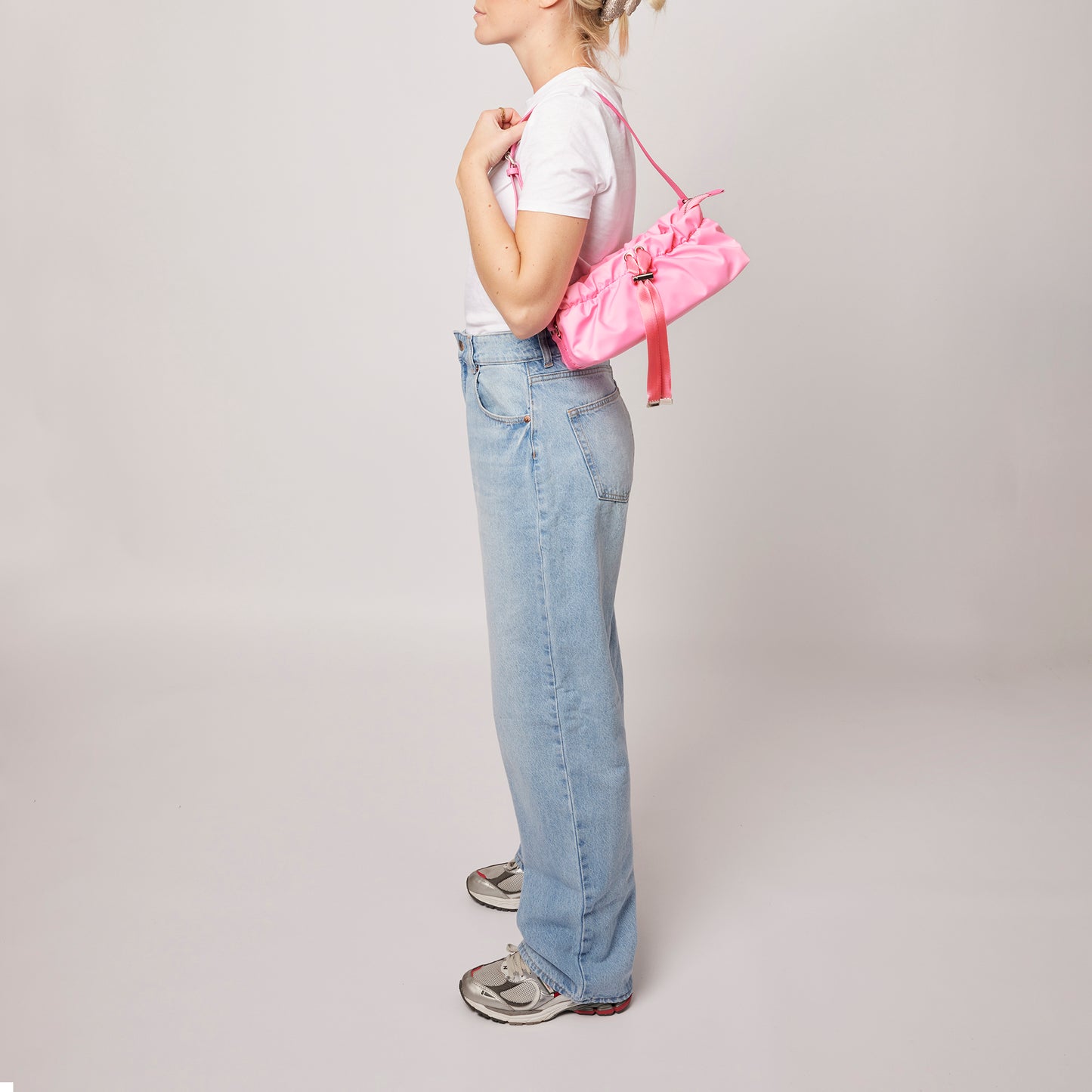 Núnoo Veneda Recycled Nylon pink Shoulder bags
