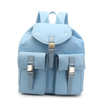 backpack recycled nylon light blue