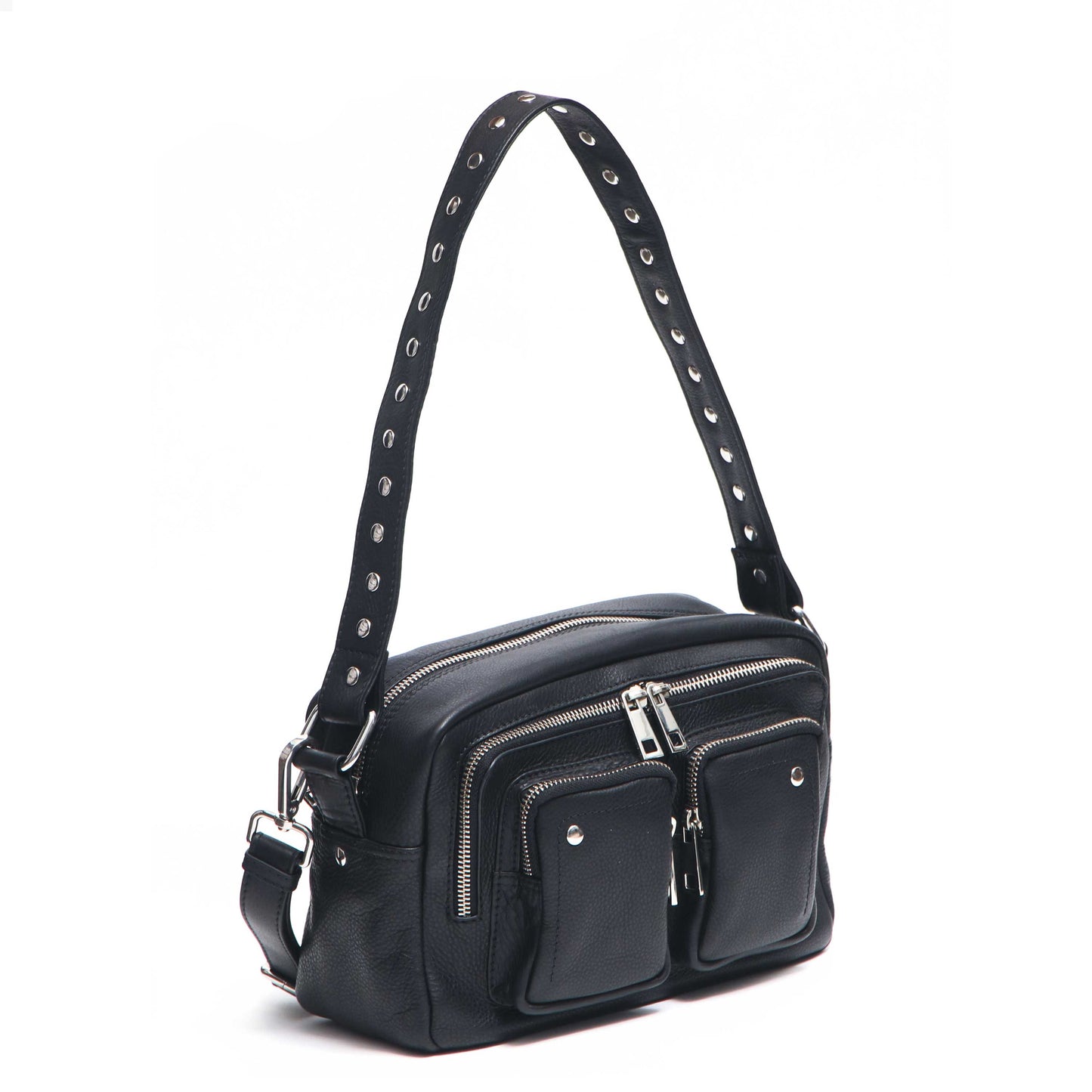 Núnoo Ellie organic leather Black Shoulder bags Black