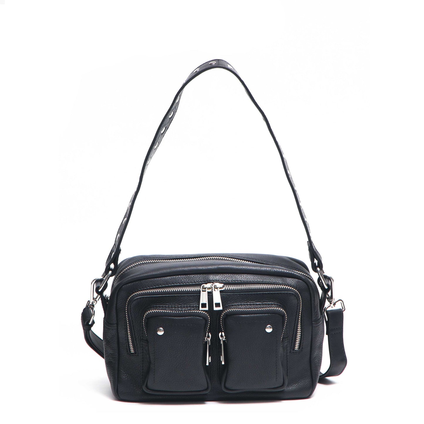 Núnoo Ellie organic leather Black Shoulder bags Black