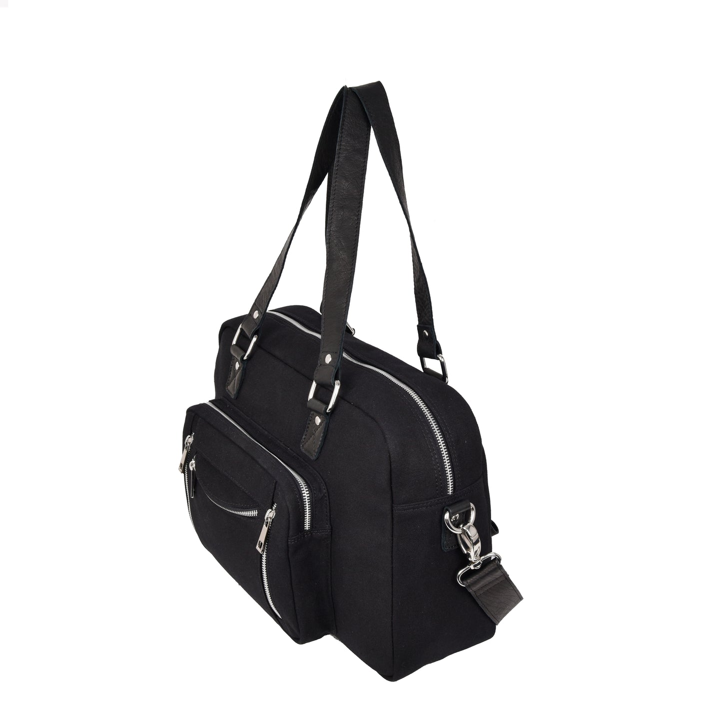 Núnoo Mille recycled canvas black Shoulder bags Black